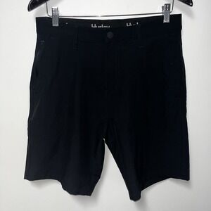 Hurley Golf Shorts Size 30 Black Zipper Pockets Skater Surf Streetwear